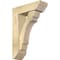 Ekena Millwork Olympic Slat Rough Sawn Bracket w/ Offset Brace, Douglas Fir, 6"W x 18"D x 26"H BKT0604X18X26OLY06RDF - alternate 1